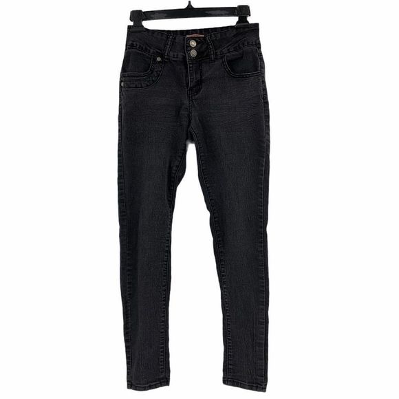 Women's Hailey Jeans 9696 Size 5 Black Skinny Stretch Ankle - Picture 1 of 7